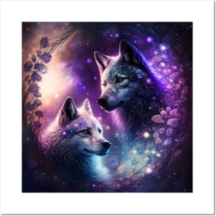 Wolfdog Pair Posters and Art